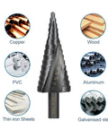 Versatile Step Drill Bit Set That Cuts Like Butter Made From Premium HSS Cobalt Steel To Punch Clean Holes In Metal Wood Or Plastic With One Cone Tool For Serious DIYers And Pros Who Need Precision And Durability Every Time On The Job. HSS step drill bit 4-32mm for copper, wood, PVC, aluminum