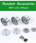 Metal accessories and wheels for Handheld Garden Seeder For Corn And Beans Manual Seed Drill Easy To Use Lawn And Garden Spreader Machine
