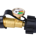 Propane Tank Gauge Level Indicator For 20 To 40 Pound Tanks With QCC1 Type1 Connection Easy Read Color Coded Dial visible