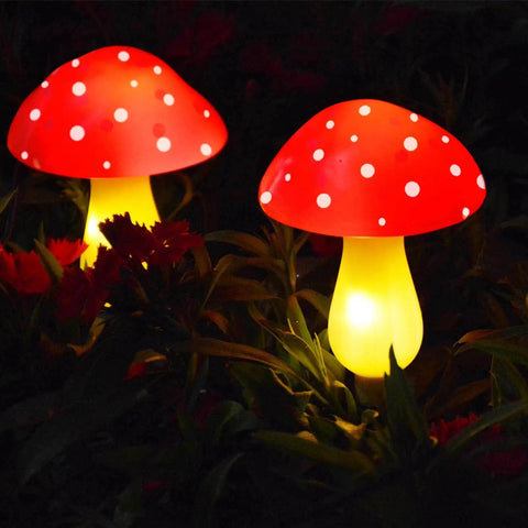 Colorful Solar Mushroom String Lights Waterproof Outdoor Decor With 8 Modes And Memory For Garden Pathway Landscape