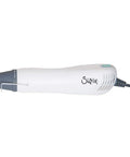 Performance Dual Speed Heat Tool For Shrinking Plastic Fast Drying Paint Embossing Lightweight Craft Dryer side view with nozzle.
