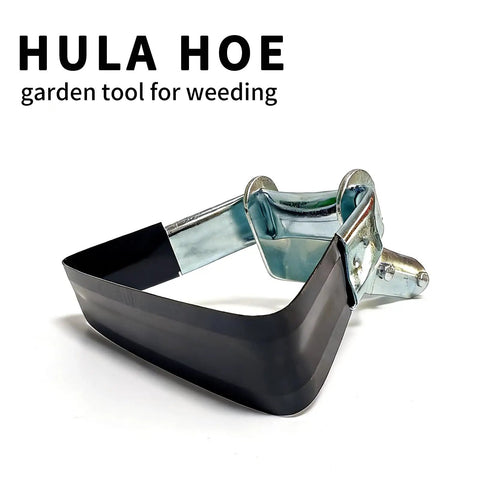 Stirrup Hoe Garden Tool With Adjustable Loop Heads For Easy Peasy Weeding, Hula Style Scuffle Hoe, blade visible, white background