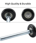 2 Inch Nylon Garage Door Rollers 12 Pack With 4 Inch Stem Replacement Wheels Quiet 6200Z Precision Bearings