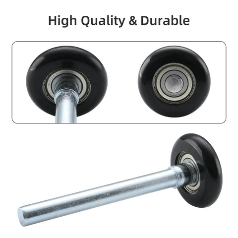 2 Inch Nylon Garage Door Rollers 12 Pack With 4 Inch Stem Replacement Wheels Quiet 6200Z Precision Bearings