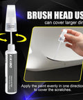 Mercedes-Benz Alpine Grey 956 Touch Up Paint Kit With 2 In 1 Scratch Repair Pen And Brush Color Matched For Quick Easy Fix And Rust Protection application using brush head