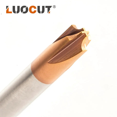 CNC Carbide Radius Corner Rounding End Mill Set 12mm Shank TiCN Coated 5Pcs R1 R1.5 R2 R3 R4 Inner Radius Chamfer Cutter tool close-up