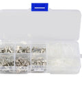 Ultimate 180 Pcs Insulated Male Female Wire Connector Kit With Crimp Terminals And Spade Connectors Featuring Easy Install Assorted Sizes For All Your Auto Electrical DIY Projects And Repairs., clear plastic organizer box with metal connectors