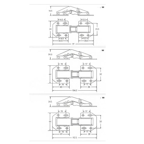 Skip The Boring Drill Bits Cabinet Hinge With Butter Smooth Soft Close Hydraulic Action And Included Screws For Fast Cupboard Door Swap Super Duper Easy Furniture Hardware detailed drawings showing dimensions and structure.