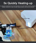 8 In 1 Cordless Hot Wire Foam Cutter Kit With USB Type C Charging And 2000mAh Battery slicing foam block on wooden table