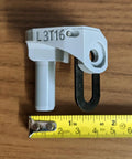 Hella Tough Steel Core Left Replacement Hinge For 6X5 Resin Shed Door Slide Lid Heavy Duty Upgraded Metal Reinforced 3T16 showing measurement