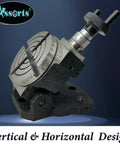 Tilting Rotary Table 3 Inch For Milling Machines With Dual Axis 0 To 90 Degrees And 4 Slot Base Ideal For Gear Cutting