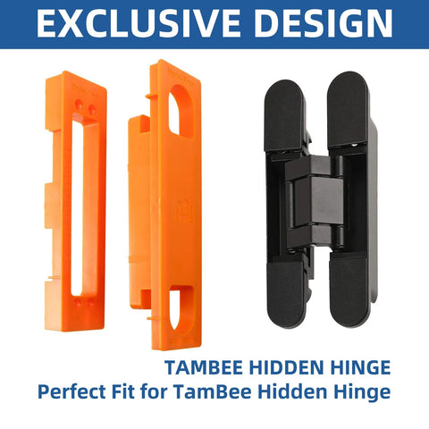 Hidden Hinge Mortiser Template for 6 Inch Concealed Doors with TamBee Hinge Components