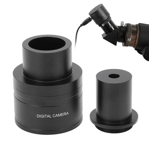 Dope 200W USB Telescope Eyepiece Camera 1.25 Inch Mini Electronic Camera shown with telescope interface and cable connection