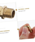 Close-up view of copper grease nipples highlighting material and hardness for Copper Grease Nipples Assortment Kit With Zerk Fittings For Lubrication
