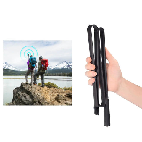 Hand holding Dual Band Ham Radio Antenna Foldable 42.5 Inch 136-520MHz CS Tactical SMA Female Omni Directional 3.5dBi 50 Ohm