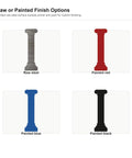 Raw 20 Gauge Mild Steel Column Cutout Wall Art For Craft And Garden Decor in raw, red, blue, and black finish options.