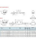 MGN12 Linear Rail And Block Set CNC Machine Upgrade Heavy Duty Bearing Steel precision dimensions and specifications diagram.