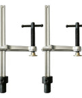 Heavy Duty 3.2 Inch Throat Depth Welding Clamps With Solid Chromium Vanadium Steel Grip, side view showing adjustable design.