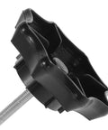Side view of black Spare Tire Screw Bolt Retainer Clamp For Car Wheel Mounting with durable zinc alloy construction