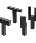 1 Inch Blacksmith Anvil Hardy Hole Tools Set With Hot Cut, Creasing Stake, Turning Bending, Scrolling Kit And Bottom Fuller displayed