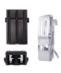 Electric Range Burner Element Replacement Kit With Two 8 Inch MP21YA 2100W And Two 6 Inch MP15YA 1500W Elements Plus Four 330031 Receptacle Sets for quick plug and play cooktop upgrade, showing black and metal receptacle components.