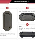 Six Pack Recessed Drawer Pulls Trap Door Pull For Cabinets And Closets, Flush Door Handle with durable zinc alloy finish