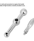 Beefy High Hardness Milling Machine Ball Handle Kit With Three Ball Crank For Bridgeport Style Mills, 16mm Hand Wheel Hole