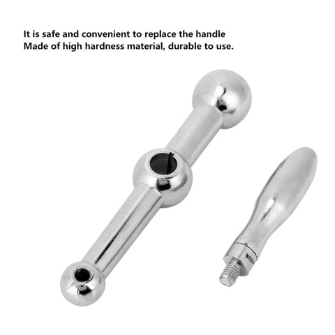 Beefy High Hardness Milling Machine Ball Handle Kit With Three Ball Crank For Bridgeport Style Mills, 16mm Hand Wheel Hole