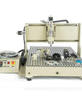 Front view 4 Axis Router Engraver USB CNC 6090 2.2KW Milling Drilling Machine For Woodworking Sign Making Engraving