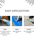 Concrete Crack Repair Tube Liquid Filler For Driveways And Patios Ready To Use Cement demonstration for application steps