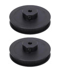 Industrial Grade Workhorse Aluminum Single Groove Web Sheave Pulley With Six Millimeter Belt Width And Tough Black Coating, top view