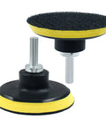 Top Shelf 3 Inch Hook And Loop Backing Pad For Dual Action Orbital Sander And Polisher With M10 To 8mm Thread Adapter, Tough Grip Polyurethane Disk, Smooth Operator Detailing Tool.