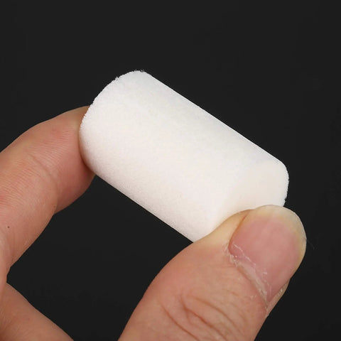 Close-up of white fiber Nebulizer Filter Replacements 50 Pack for Nebulizer Accessories and Air Compressor Pumps for 30 MPa Machines