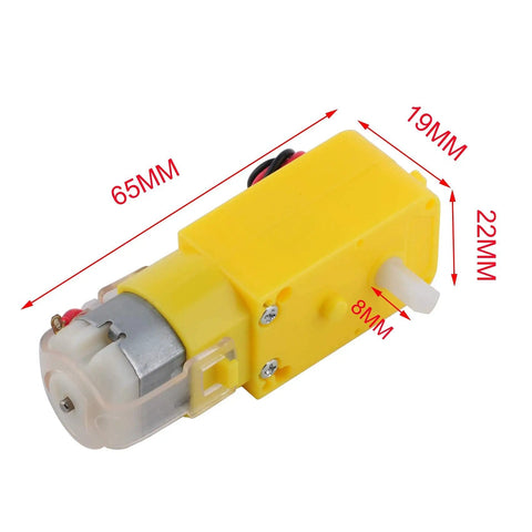 4 Pack DC TT Gearbox Motors That Run On 3 To 6V Dual Shaft Geared Motors For Arduino Smart Cars And DIY Robots 200 RPM