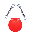 AR500 Steel Target 4 Inch Gong Silhouette Three Eighths Inch Thick Plasma Cut Red Color High Visibility For Precision Rifle And Pistol Practice