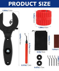 Ratcheting Tubing Cutter For Copper, PVC And Soft Metal Tubing, 360 Degree Ratchet For Tight Spaces, Heavy Duty Pipe Cutter, Cuts Five Sixteenths To One And One Eighth Inches, Built For Pros And Weekend DIYers size chart with cutter and parts
