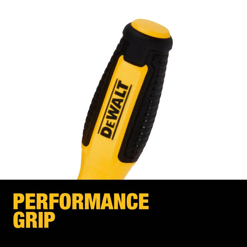Close-up of ergonomic handle grip from Fixed Bar Screwdriver Set 10 Piece With Magnetic Tip For Quick Fastener Fit Workhorse Build Pro Grade Performance
