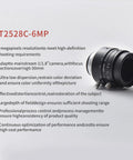 25mm Focal Length Machine Vision Lens For Industrial Cameras C Mount Low Distortion 6MP One Over One Point Eight Inch Sensor HT2528C6MP