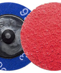 2 Inch Quick Change Sanding Discs Ceramic For Drill And Die Grinders Deburring Polishing Rust Removal Metal Prep Paint Stripping 25 Pack 36 Grit