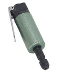 Pro Level Air Die Grinder 25000 RPM knuckle friendly tool with green grip for tight spot grind work and mold finishing.