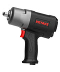 No-Sense Real Deal Heavy Duty 1/2 Inch Drive Air Impact Wrench With Twin Hammer Mechanism and Reinforced Aluminum Gearbox