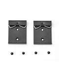DIN Rail Mount Clip 42mm Wide Universal Bracket Clamp for Switches and Injectors 2 Pack with M3 screws shown