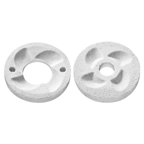 Two Pack Grinding Sheets For Electric Grain Mill Grinder Dry And Wet Grinding Discs Replacement Plates For GM002 Corn Spice Mill Built Tough Stainless Steel Easy Swap For Fresh Flavor, 5.5 in