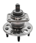 2pc Rear Wheel Hub and Bearing Assembly for Chevrolet Malibu, Buick Lucerne LeSabre, Cadillac DTS DeVille, Oldsmobile Aurora and Pontiac Grand Am, 5-lug with ABS Sensor Cap Replacement front view