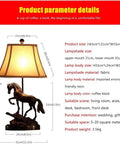 Beige Horse Themed Desk And Bedside Table Lamp For Bedroom And Learning Space A Personalized Night Light With Entrance Decor And Thanksgiving Style Cozy Home Accent For Any Room, detailed view with dimensions and material information.