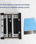 Top view of Manual Solder Paste Stencil Printer With Aluminum Alloy Frame For Super Handy Precision SMT PCB Assembly And DIY Electronics Prototyping, Dual Screw Alignment For Independent X And Y Positioning, 30 Second Board Registration, 20 Cm