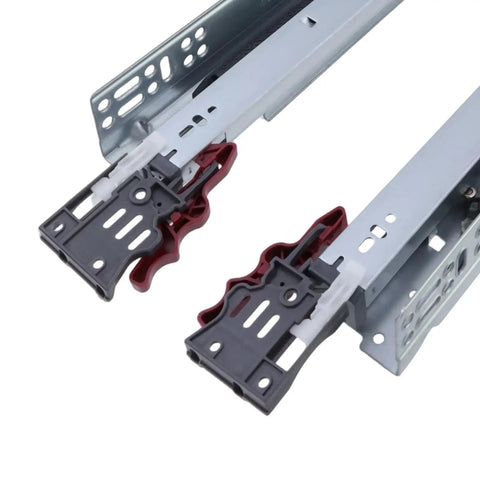 16 Inch Undermount Drawer Slides Full Extension With Hidden Bottom Bearing Soft Close For Kitchen Cabinets Heavy Duty Bottom Mount And Side Mount Drawer Runners 1 Pair Includes Hardware And Gloves, close-up