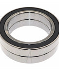 Rock Solid Performance Pro Grade Si3n4 Ceramic Ball Angular Contact Spindle Bearing 110X170X28mm double sealed bearing viewed from the side.