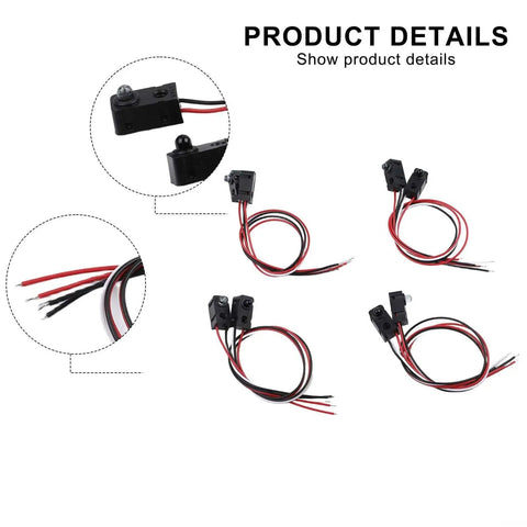 4 Pack Through Beam Photoelectric Sensor Switch Pro Grade Infrared Break Beam With 2 To 30 Cm Sensing Range NPN Normally Open Output DC 5V
