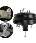 8x9 Inch Power Brake Booster 44610 60792 showing dual chamber design with installation details for Toyota Land Cruiser FZJ80.